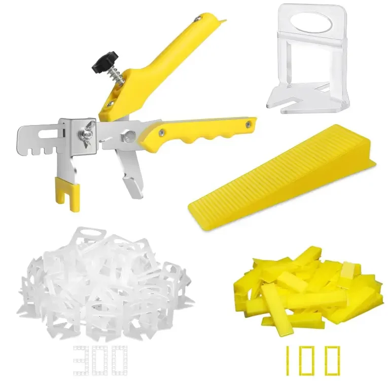 DGSL Tile Leveling System with Plier, 300 Tile Spacers 1/8" and 100 Wedges